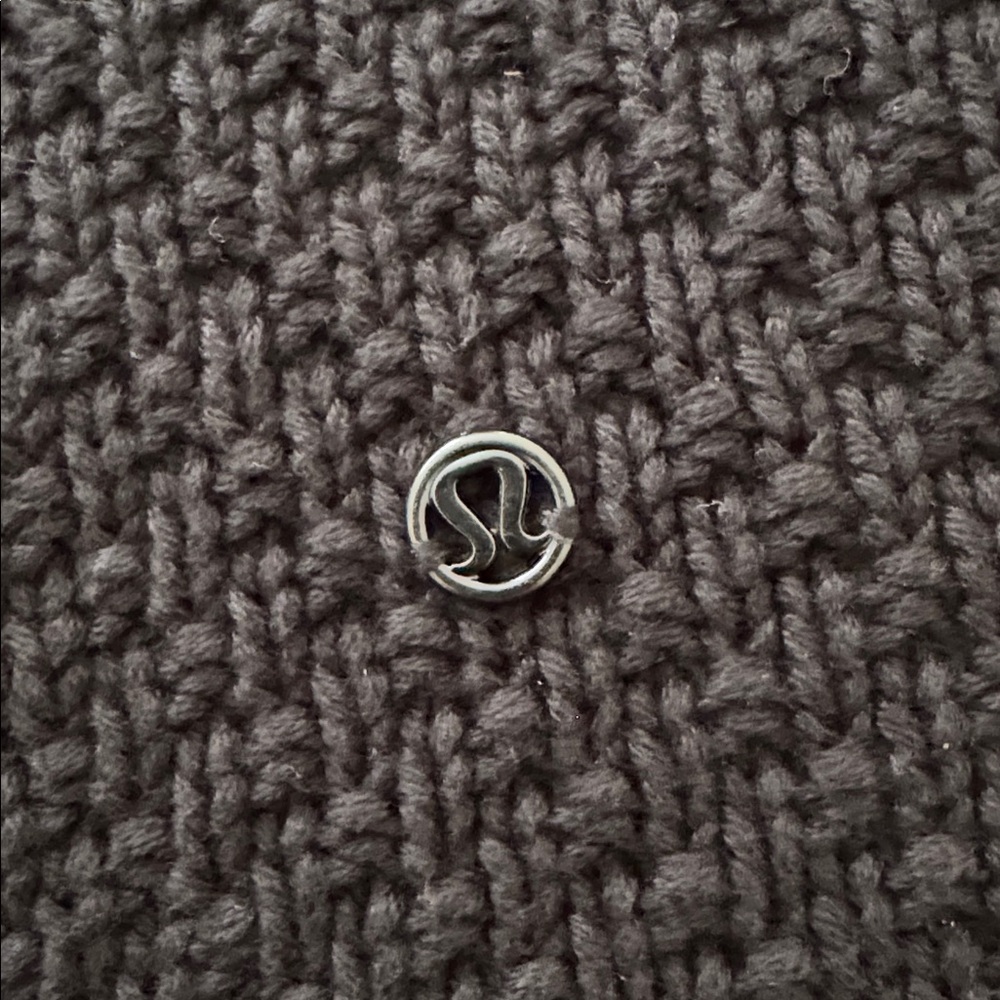 Lululemon Black Knit Cardigan with snap front and patch pockets. - Picture 6 of 6